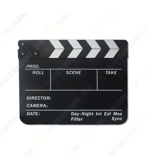 Film Clapboard with White Sticks CBP-FCB II (Take Action)